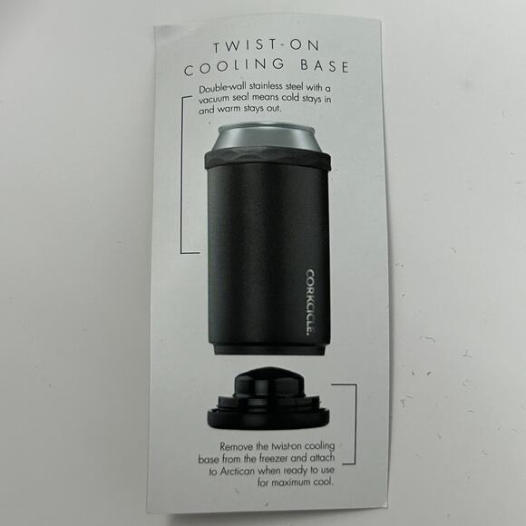 Lot of 2 Caddyshack Corkcicle Arctican Can Bottle Cooler Black Travis Mathew - Picture 8 of 16